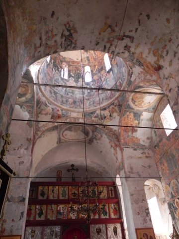 Frescos in the vaulted ceiling